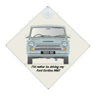 Ford Cortina MkI 4Dr 1965-66 Car Window Hanging Sign
